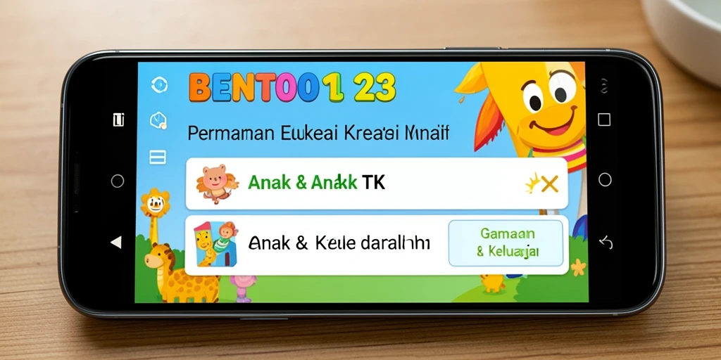 Tampilan menarik dan antarmuka yang sederhana di BENTO123.