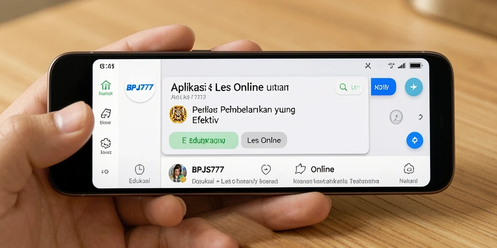 Tampilan antarmuka aplikasi BPJS777 yang modern dan interaktif.