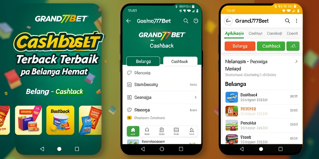 Tampilan antarmuka aplikasi GRAND77BET yang intuitif dan menarik.