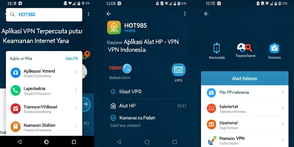 Tampilan antarmuka HOT985 yang intuitif dan mudah digunakan.