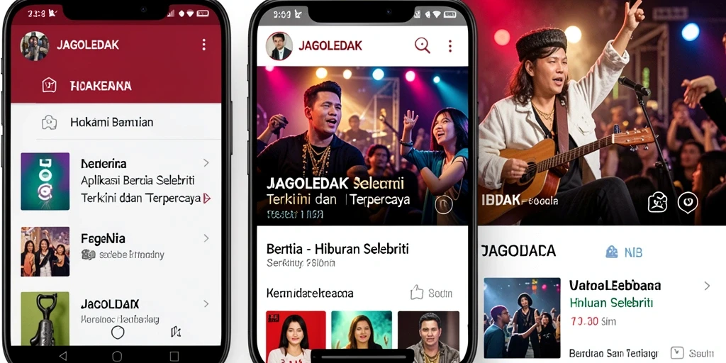 Tampilan antarmuka aplikasi JAGOLEDAK yang menarik dan informatif.
