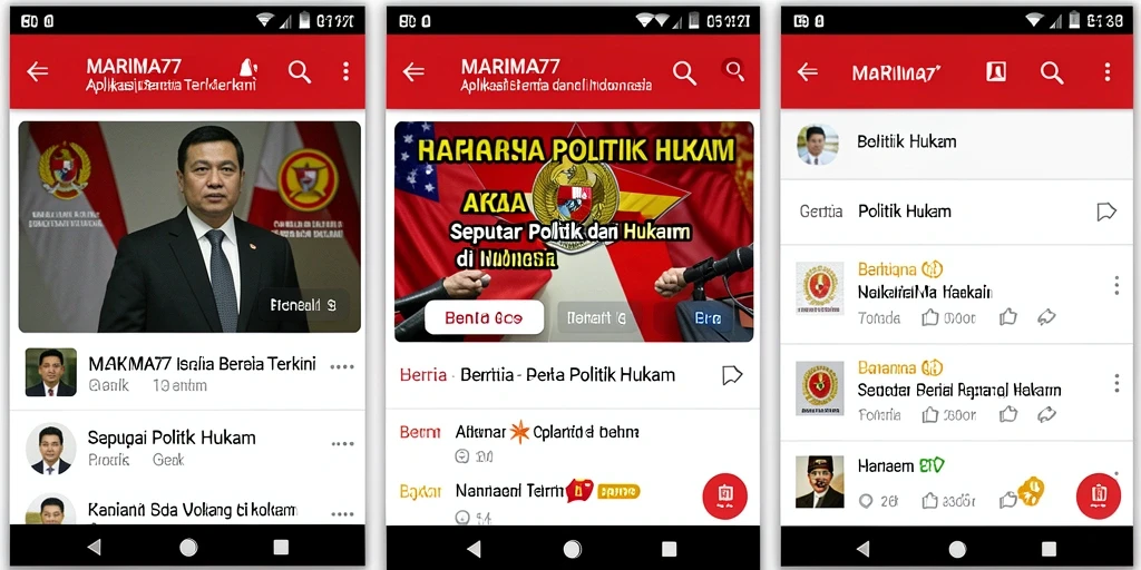 Tampilan antarmuka MARIMA77 yang user-friendly dan informatif.