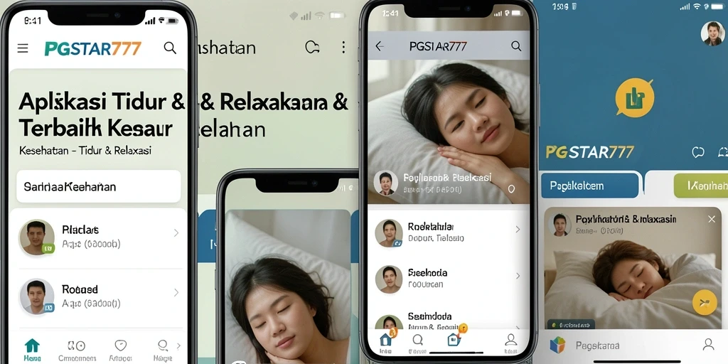 Antarmuka PGSTAR777 yang menampilkan berbagai pilihan suara relaksasi.
