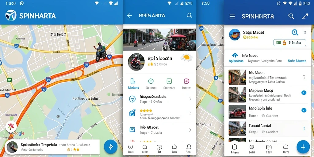 Tampilan antarmuka SPINHARTA yang informatif dan intuitif.