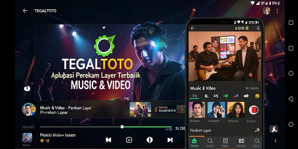 Tampilan antarmuka TEGALTOTO saat merekam layar ponsel dengan fitur perekam yang intuitif.